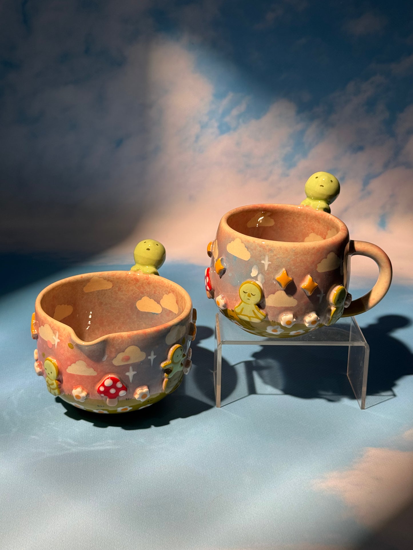 SMISKJ MUG + BOWL MUSHROOM SET 2