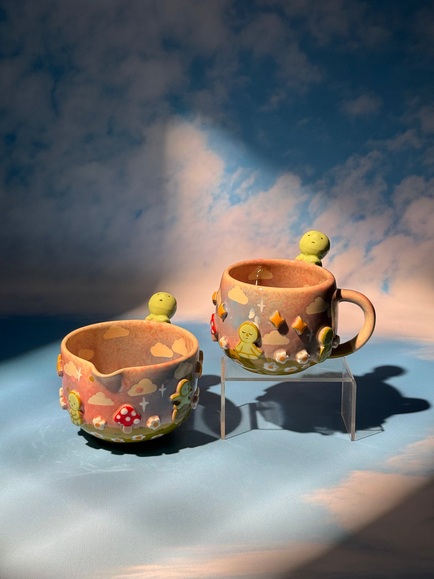 SMISKJ MUG + BOWL MUSHROOM SET 2