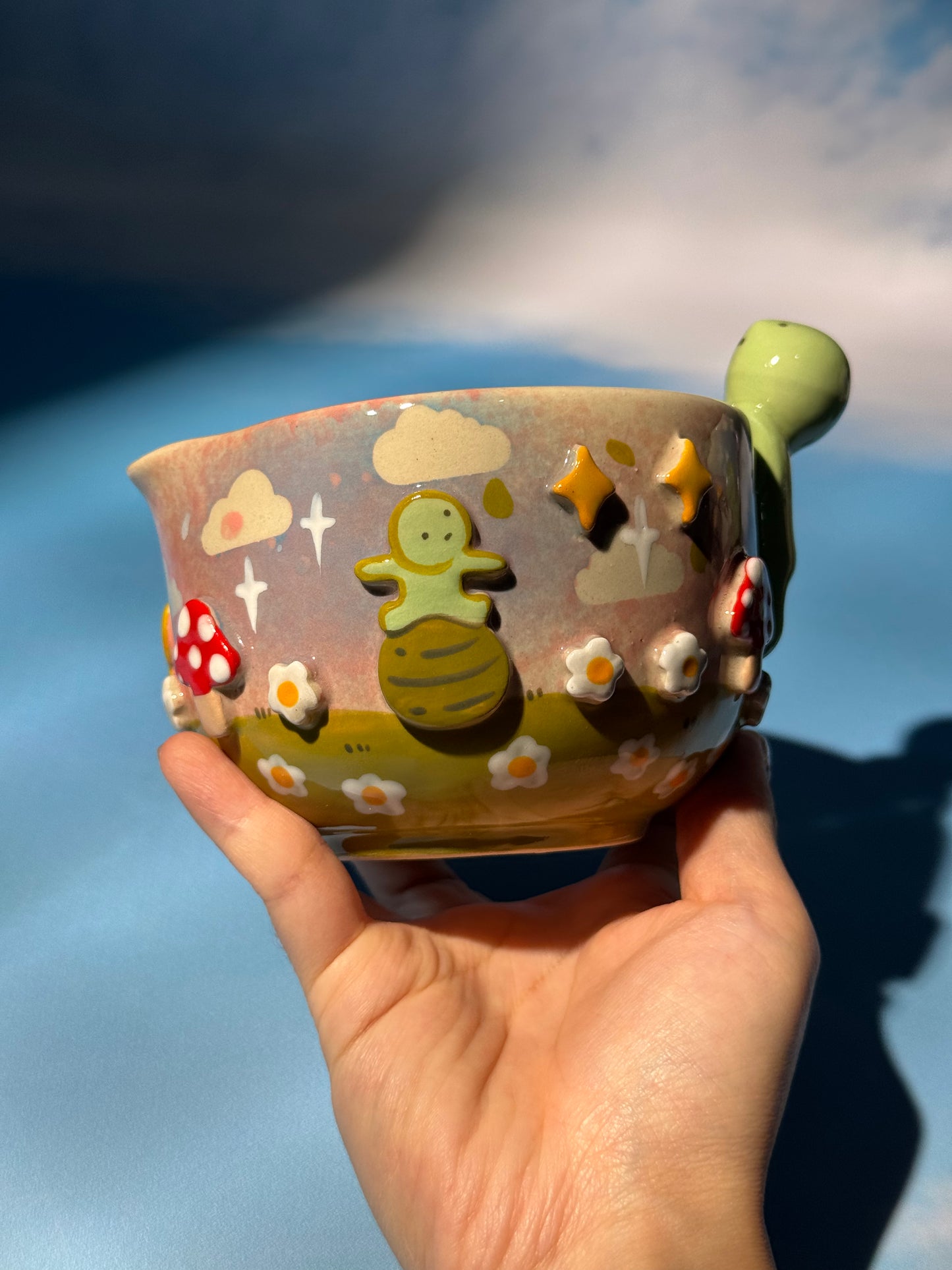 SMISKJ MUG + BOWL MUSHROOM SET 2