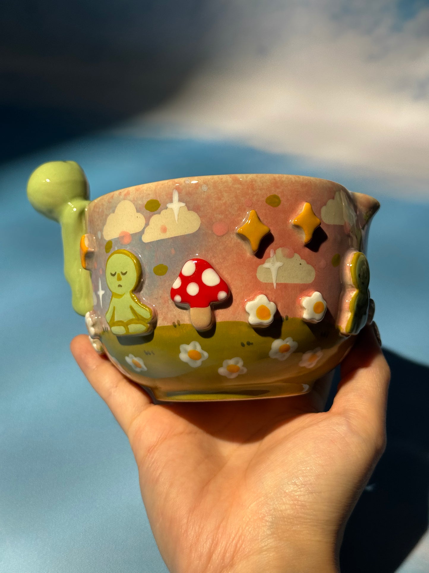 SMISKJ MUG + BOWL MUSHROOM SET 2