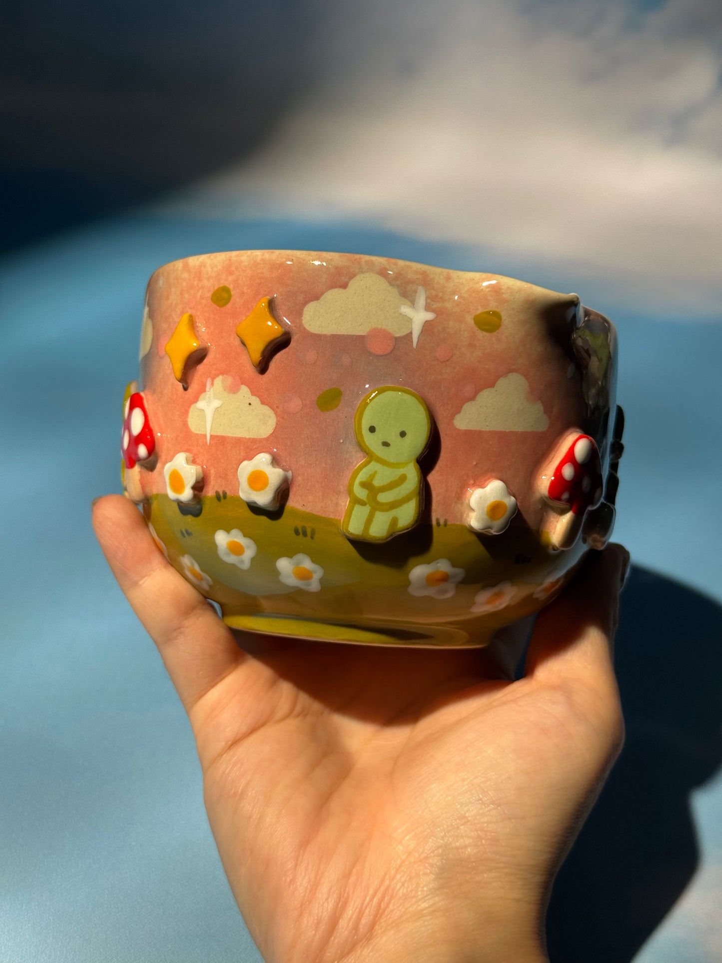 SMISKJ MUG + BOWL MUSHROOM SET 2