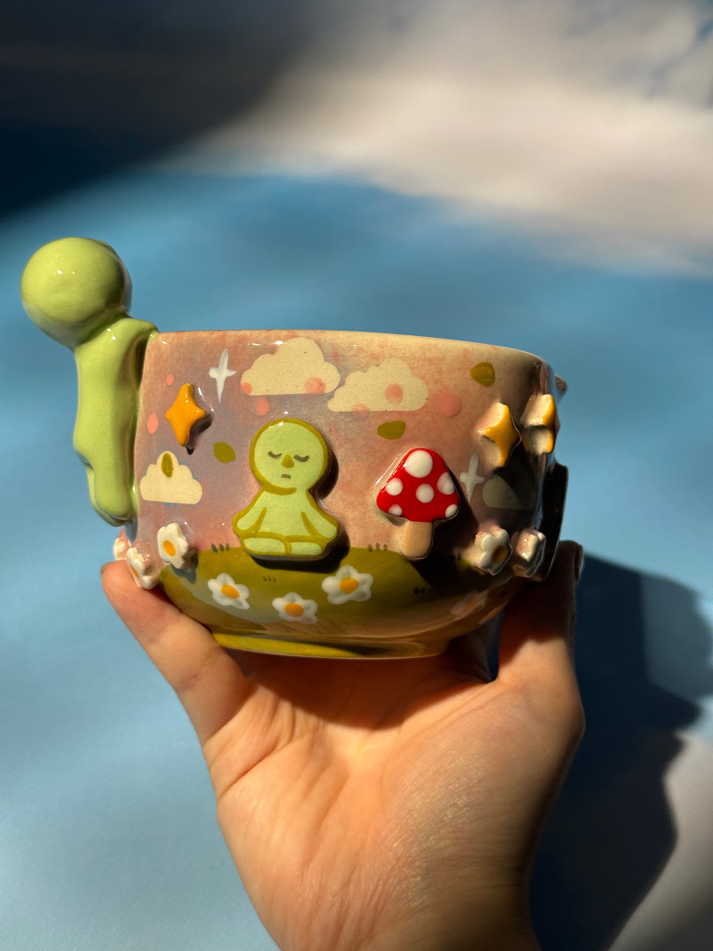 SMISKJ MUG + BOWL MUSHROOM SET 3