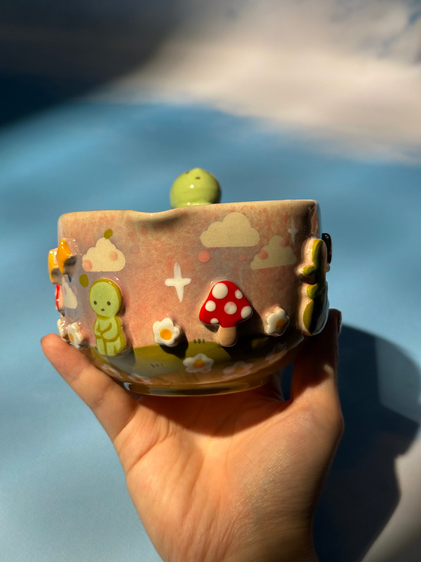 SMISKJ MUG + BOWL MUSHROOM SET 3