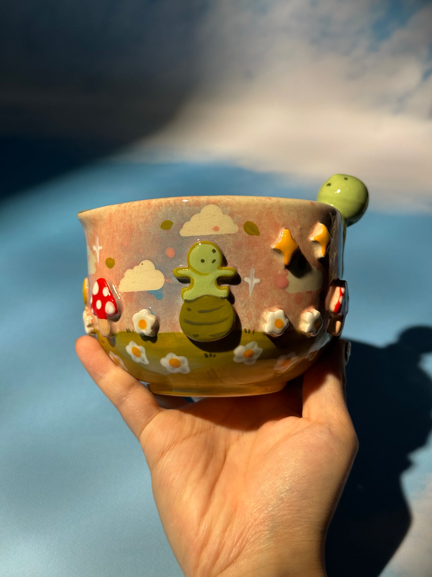 SMISKJ MUG + BOWL MUSHROOM SET 4