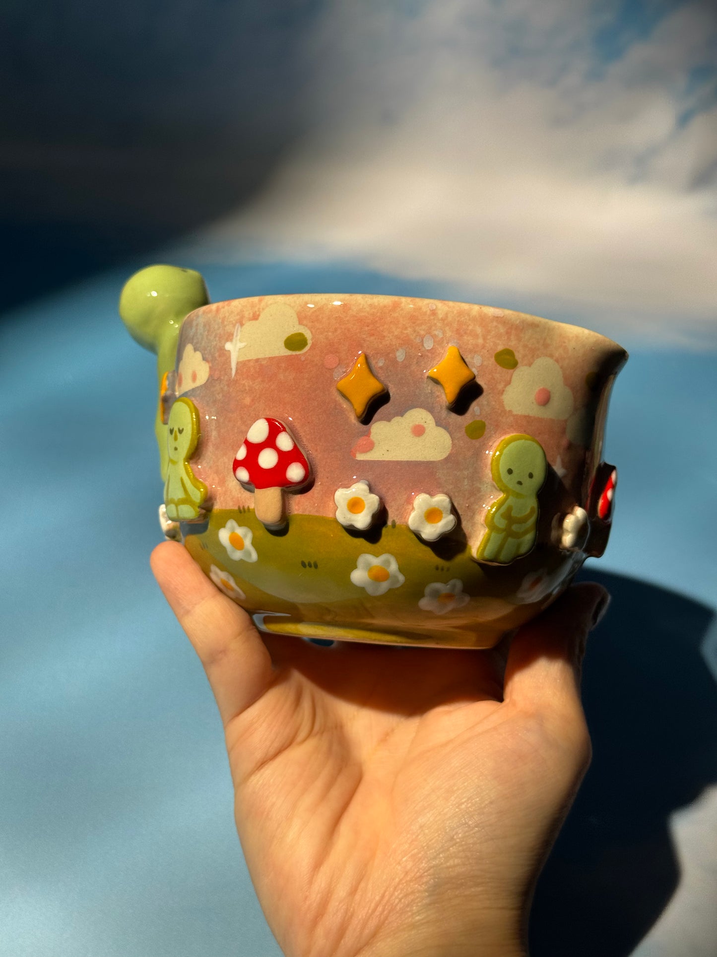 SMISKJ MUG + BOWL MUSHROOM SET 4