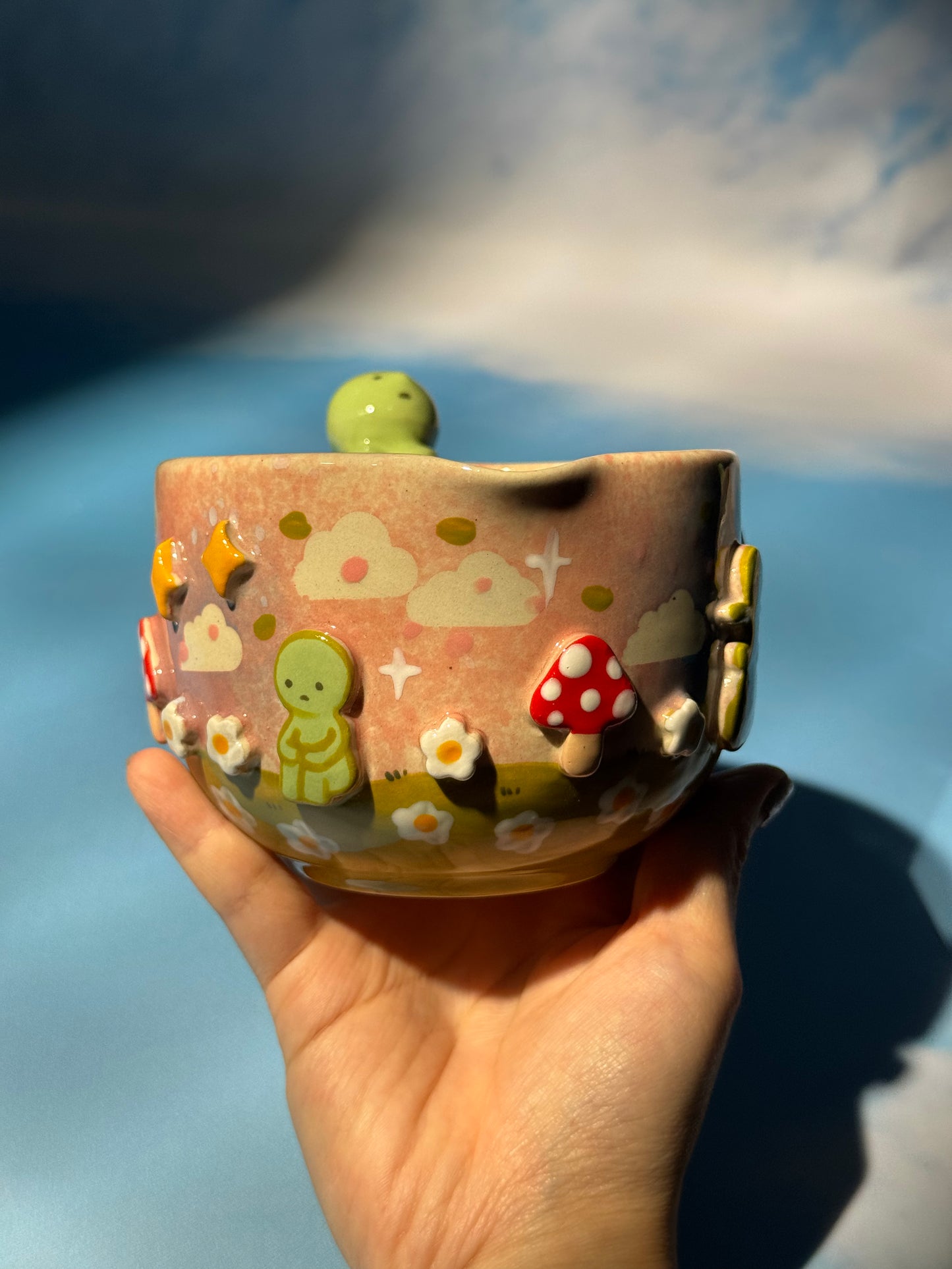 SMISKJ MUG + BOWL MUSHROOM SET 4