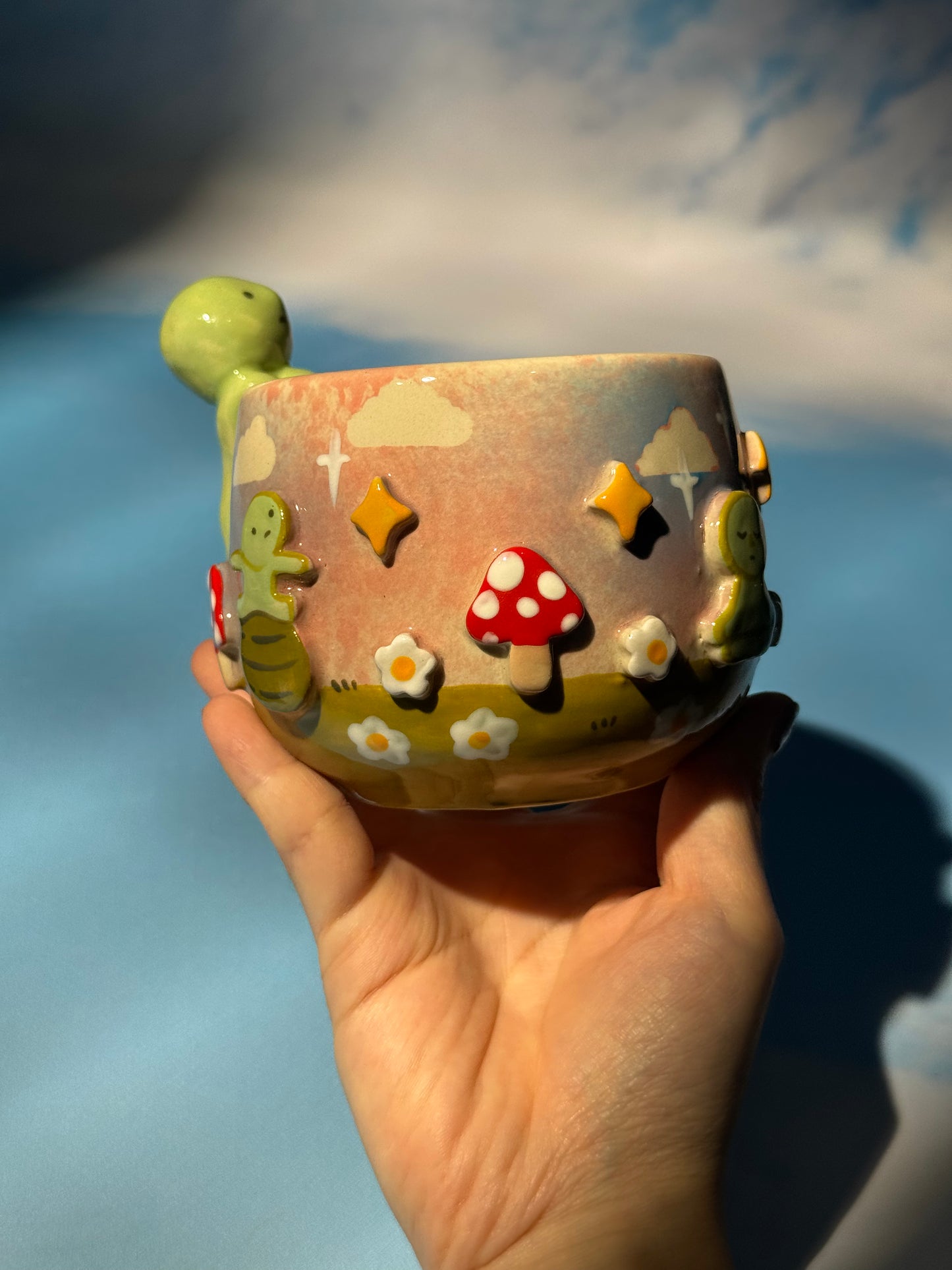 SMISKJ MUG + BOWL MUSHROOM SET 4