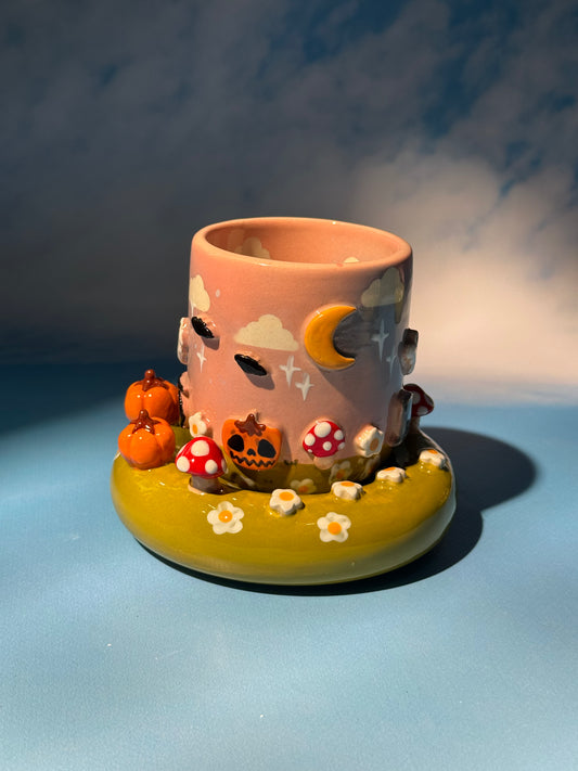 GHOSTY MUG SAUCER SET 2