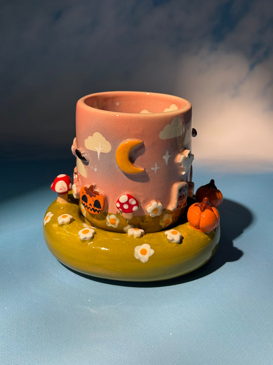 GHOSTY MUG SAUCER SET 3