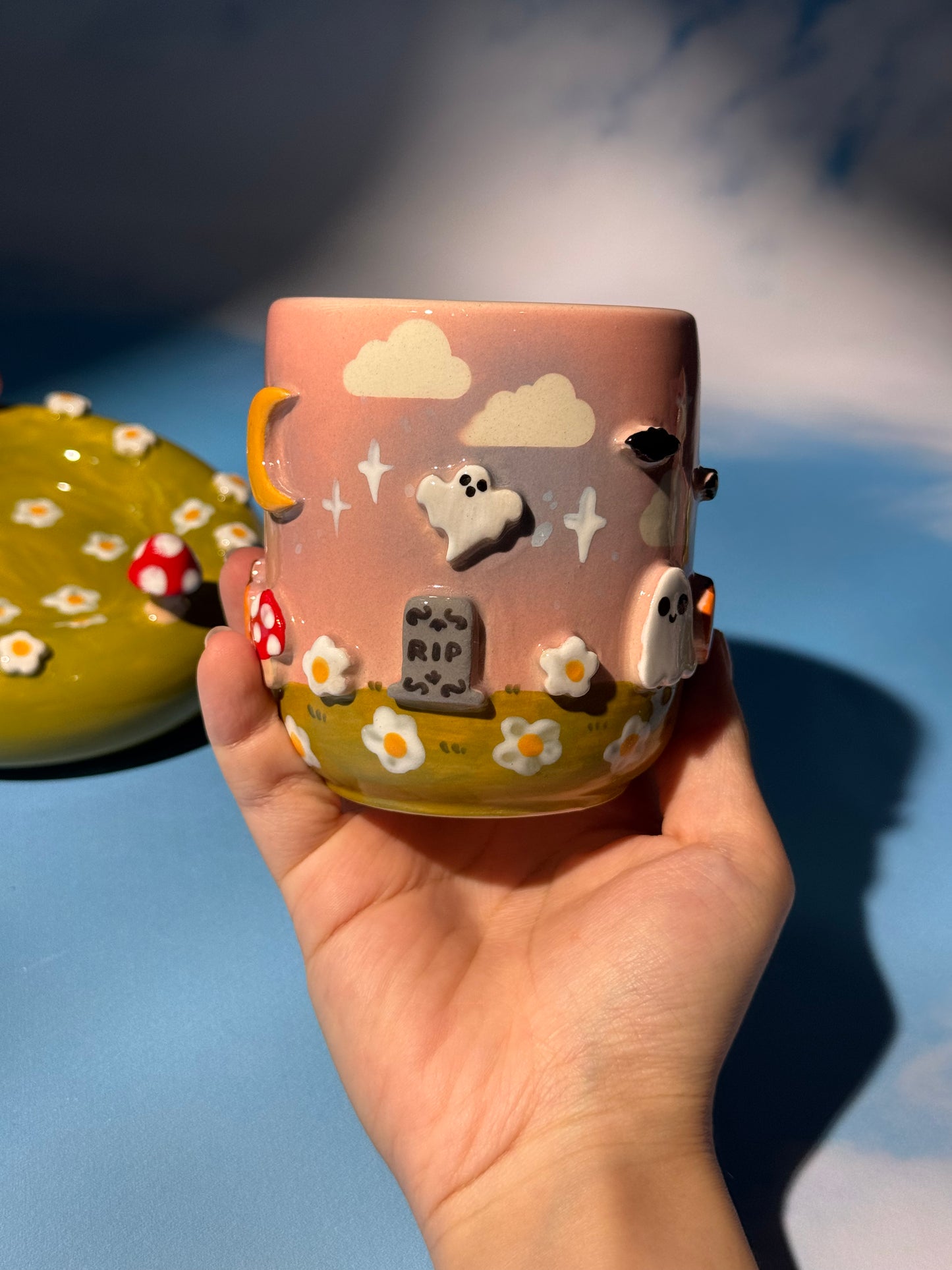 GHOSTY MUG SAUCER SET 3