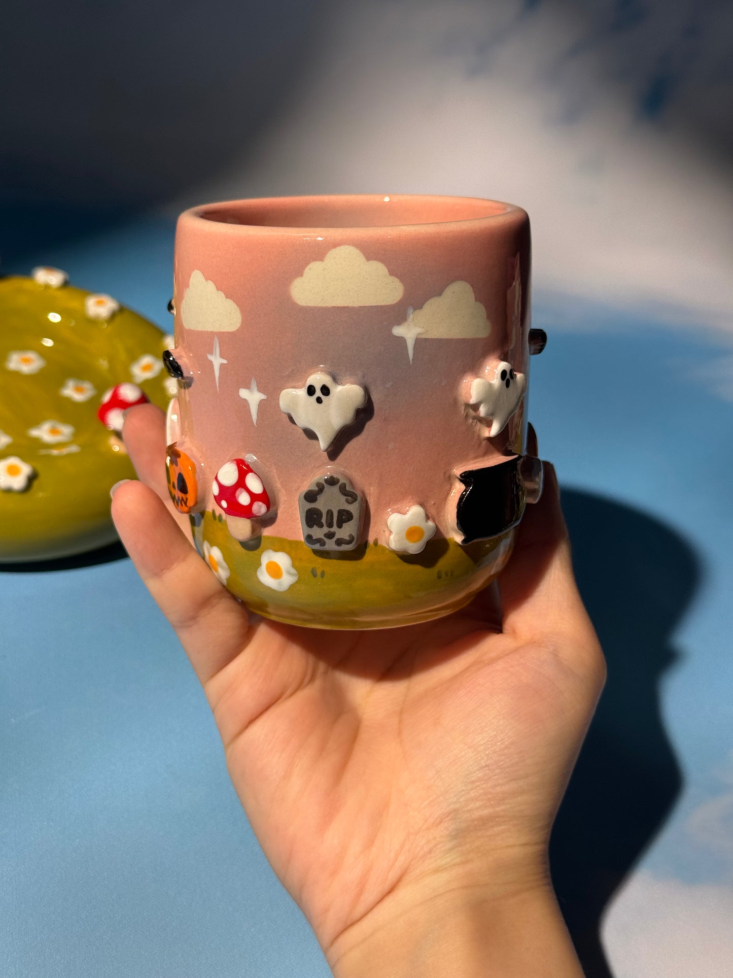 GHOSTY MUG SAUCER SET 3