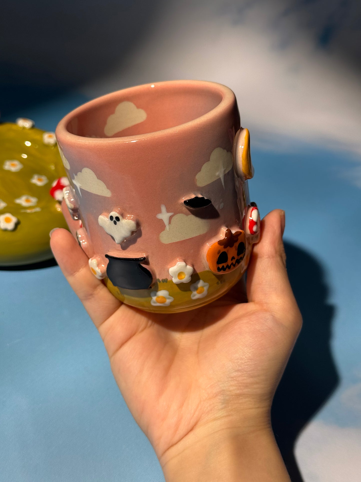 GHOSTY MUG SAUCER SET 3