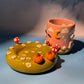 GHOSTY MUG SAUCER SET 4
