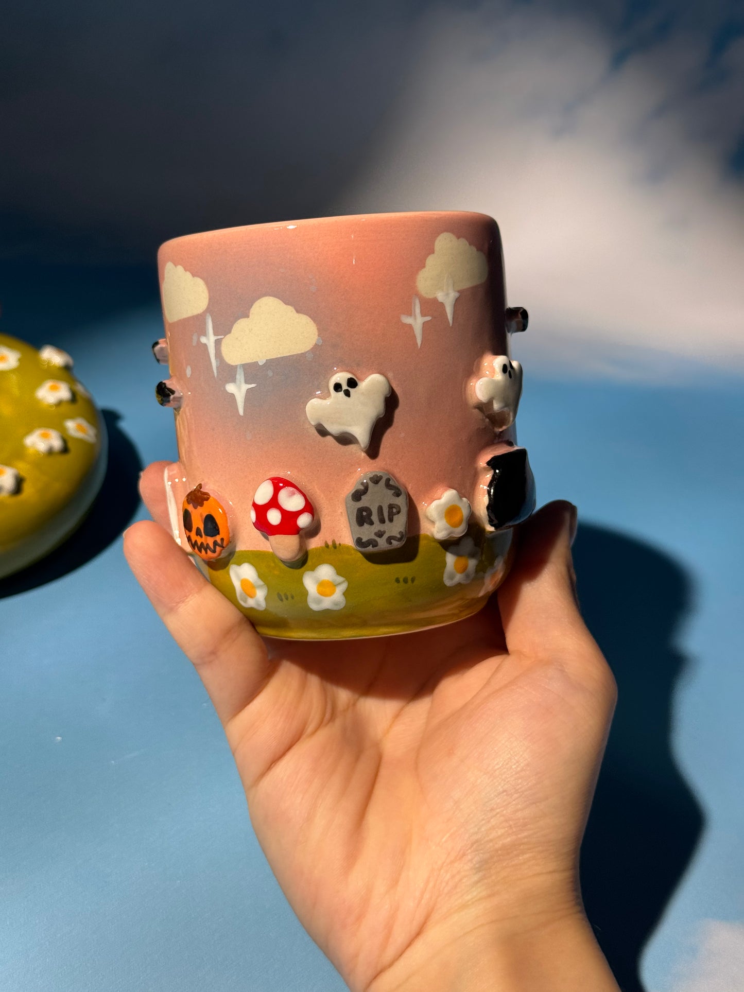 GHOSTY MUG SAUCER SET 5