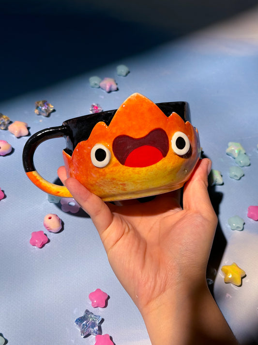 Calcifer mug 9