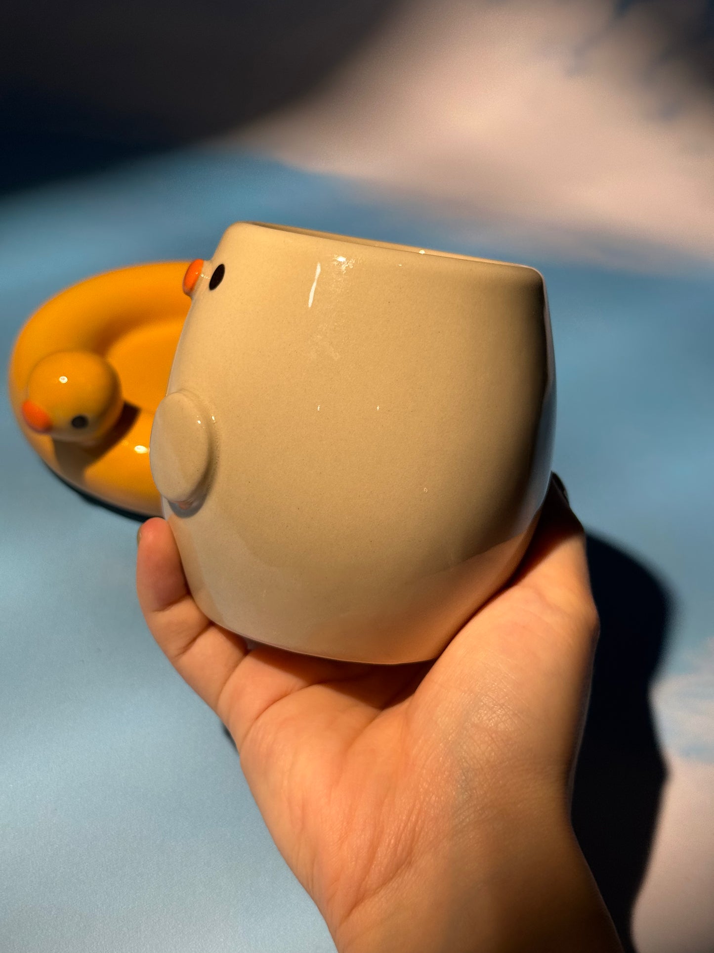 Duck floatie mug set 1 (Freebie: Mini duckie mug keychain!)