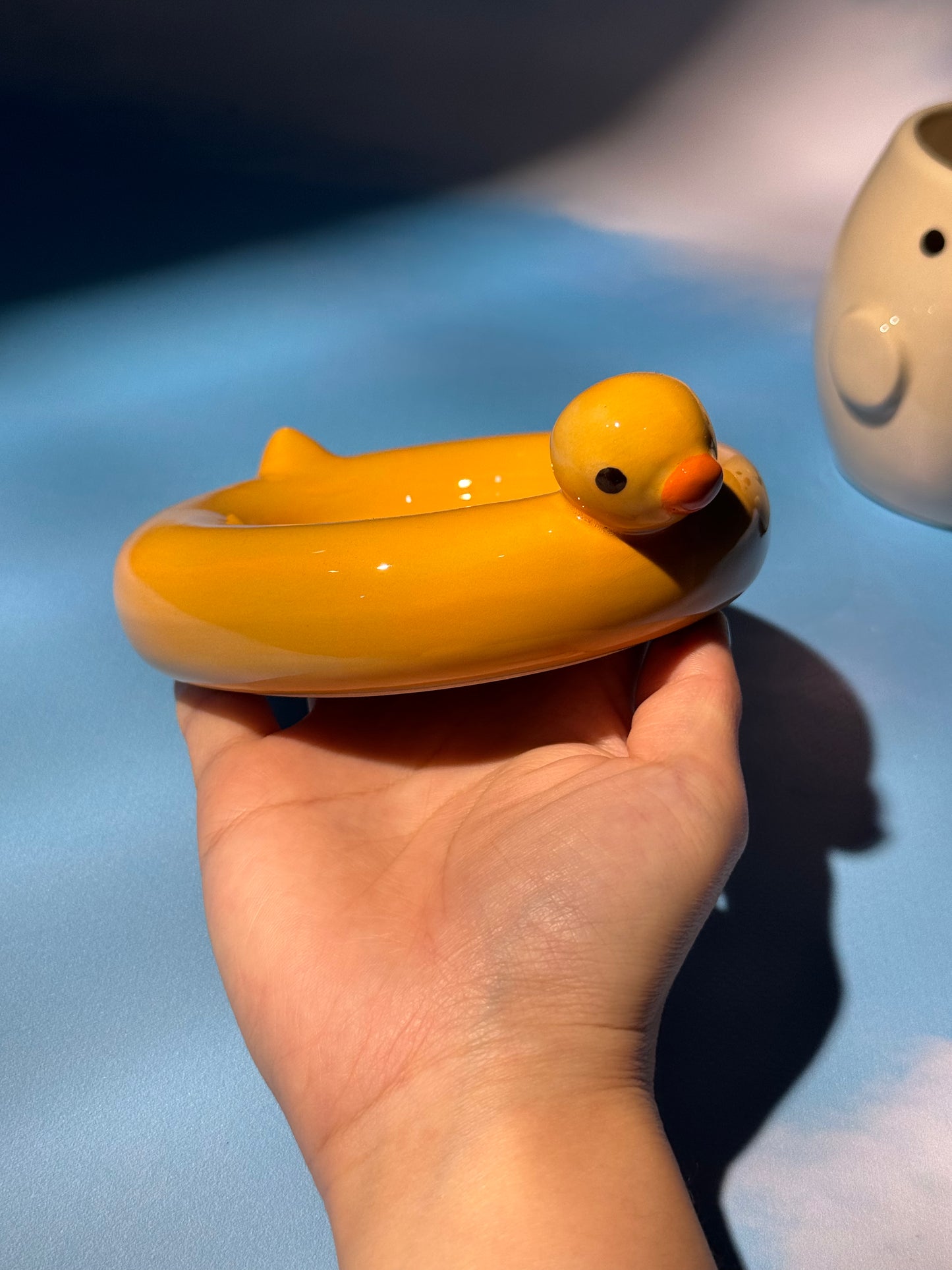 Duck floatie mug set 2 (Freebie: Mini duckie mug keychain!)