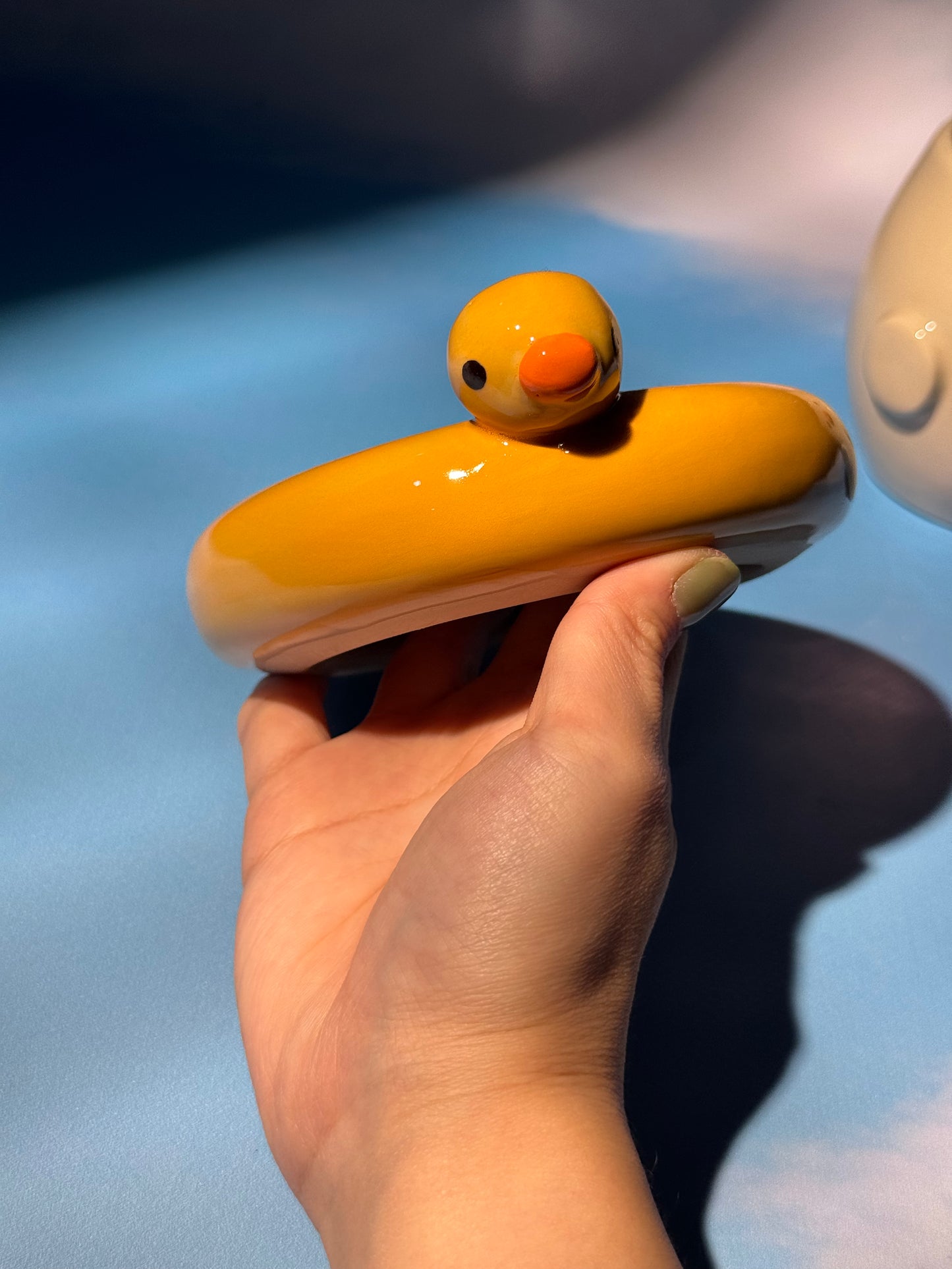 Duck floatie mug set 2 (Freebie: Mini duckie mug keychain!)