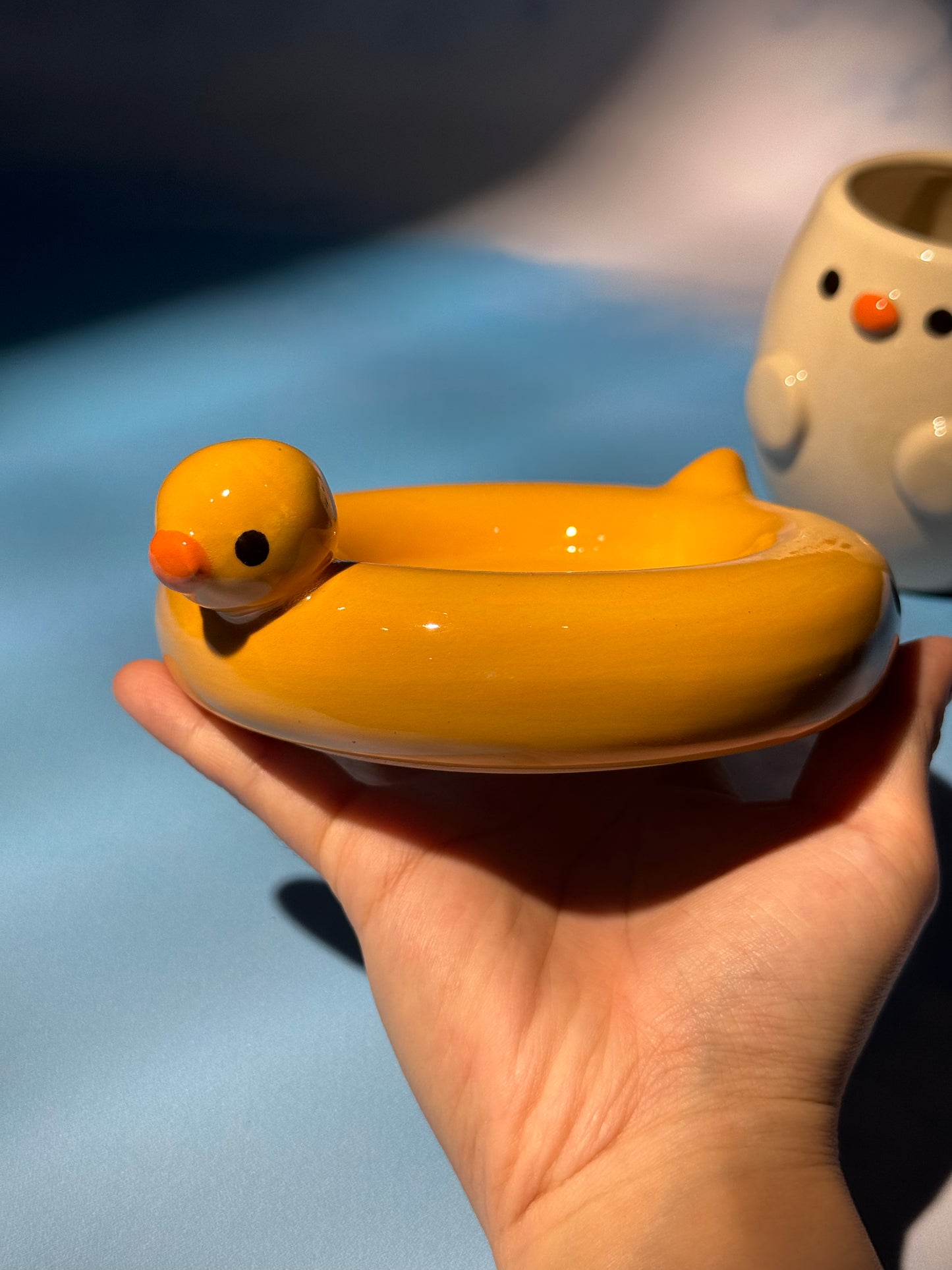 Duck floatie mug set 3 (Freebie: Mini duckie mug keychain!)