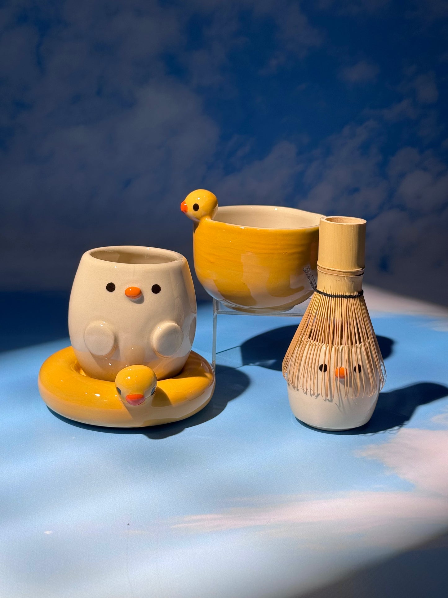 DUCKY BOWL + MUG SET 1 (FREE: ducky mini shot glass)