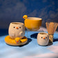 DUCKY BOWL + MUG SET 1 (FREE: ducky mini shot glass)