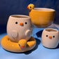 DUCKY BOWL + MUG SET 1 (FREE: ducky mini shot glass)