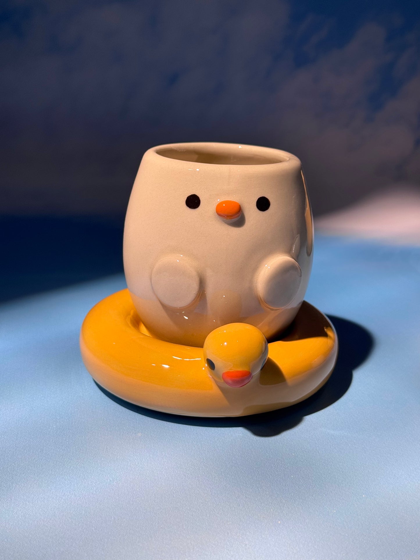 DUCKY BOWL + MUG SET 1 (FREE: ducky mini shot glass)
