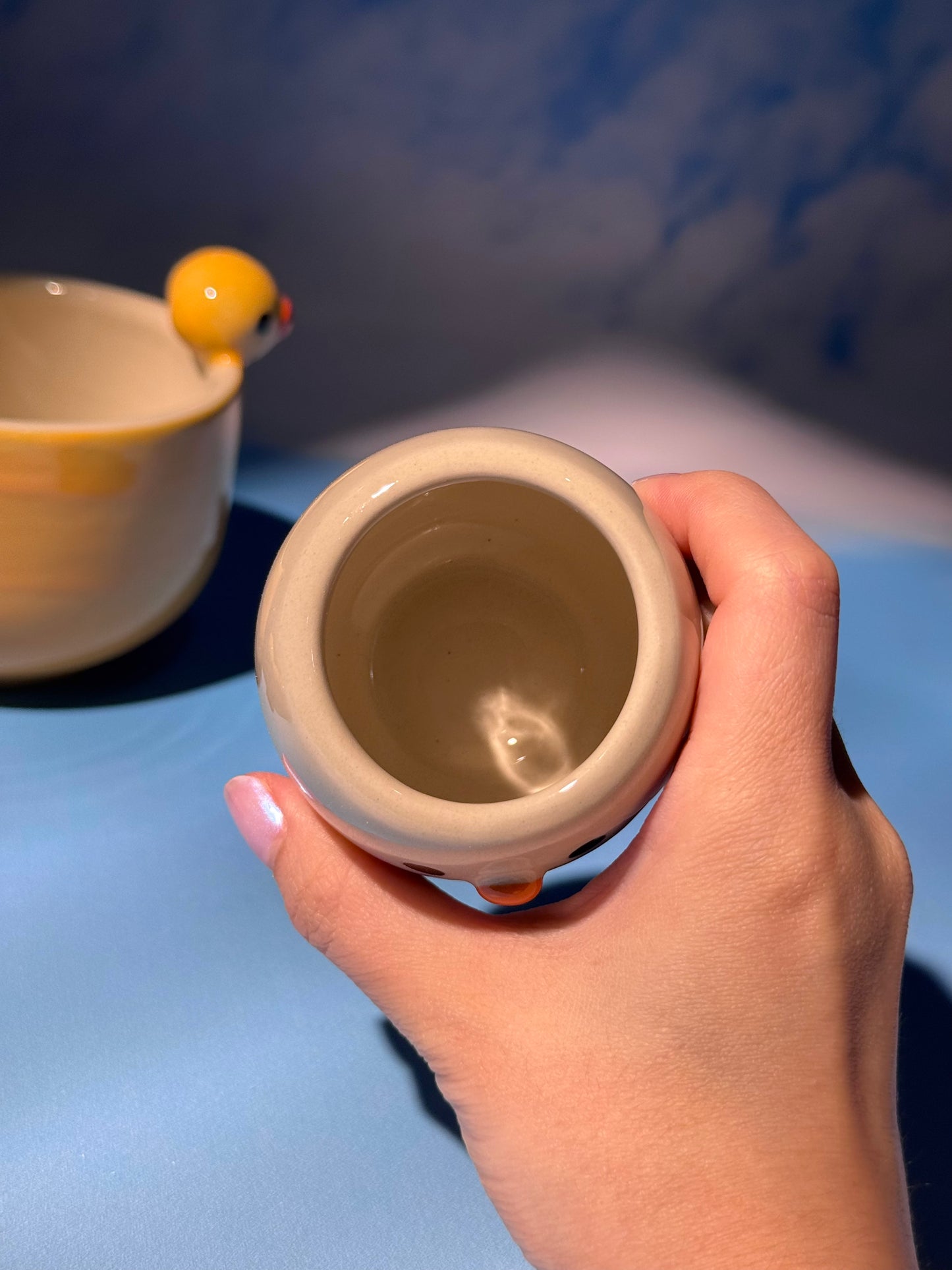 DUCKY BOWL + MUG SET 1 (FREE: ducky mini shot glass)