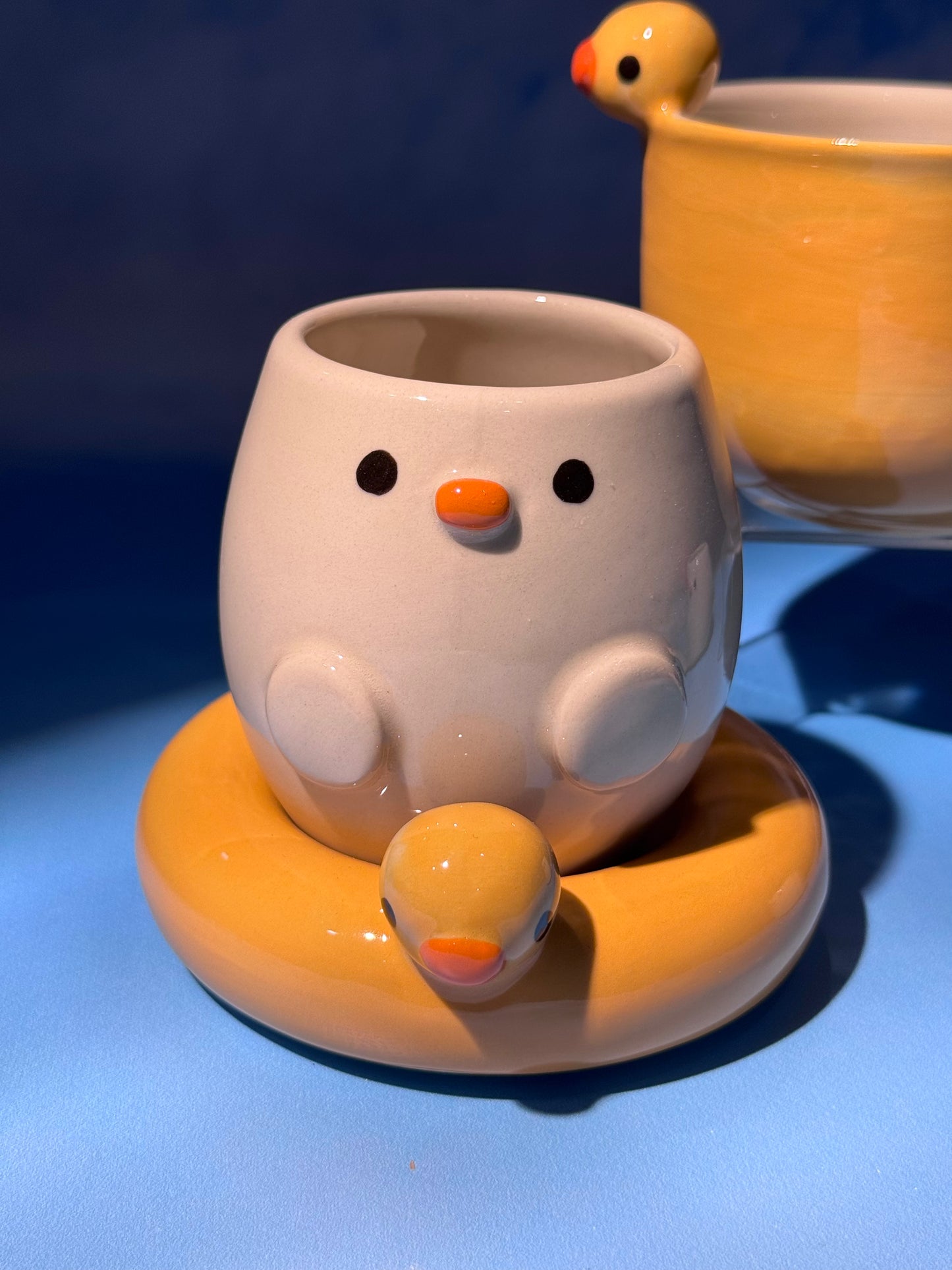 DUCKY BOWL + MUG SET 2 (FREE: ducky mini shot glass)