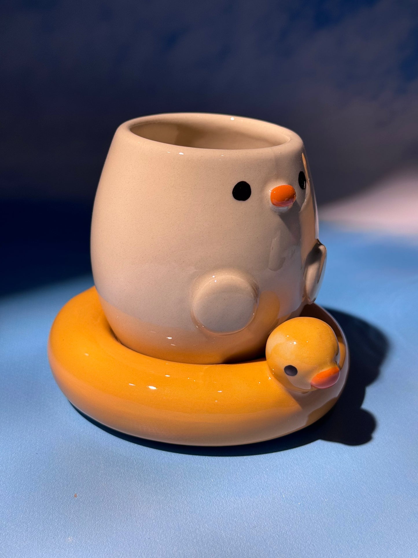 DUCKY BOWL + MUG SET 2 (FREE: ducky mini shot glass)