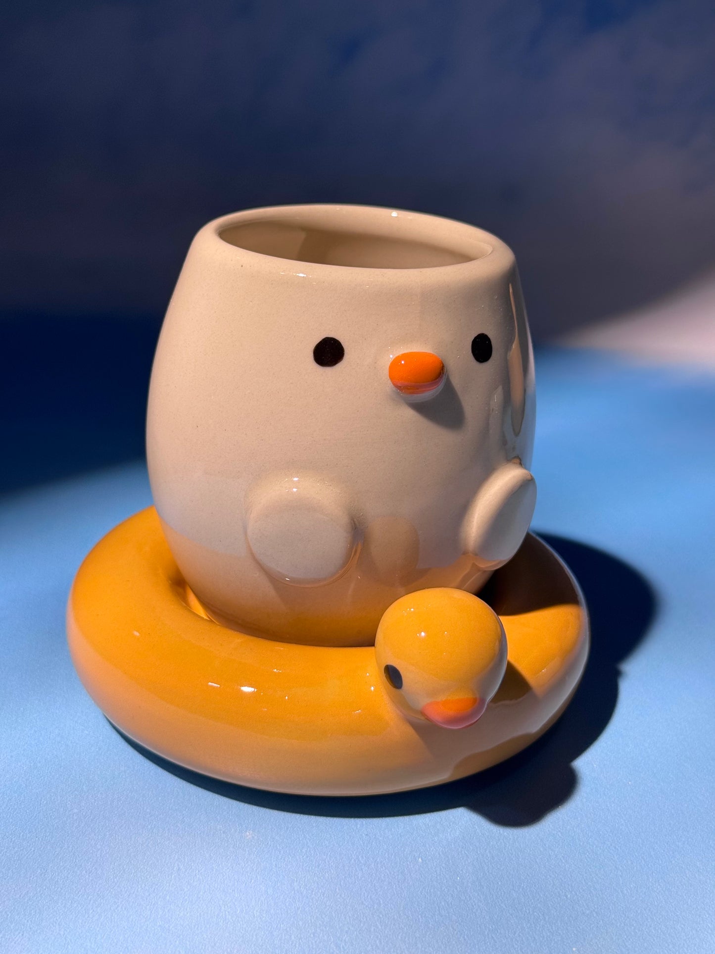 DUCKY BOWL + MUG SET 3 (FREE: ducky mini shot glass)