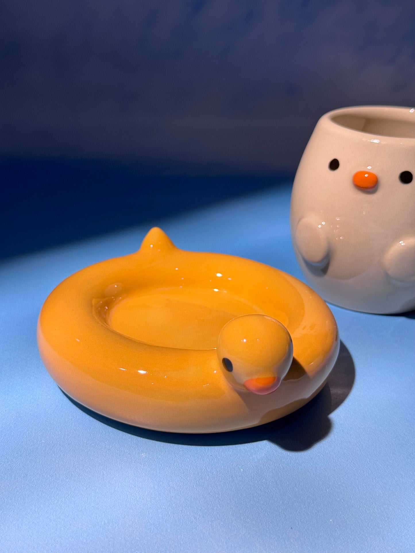 DUCKY BOWL + MUG SET 3 (FREE: ducky mini shot glass)