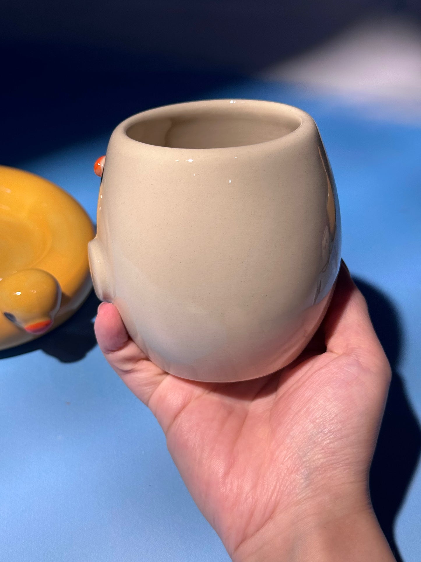 DUCKY BOWL + MUG SET 4 (FREE: ducky mini shot glass)